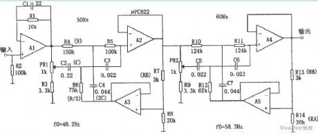 Power Frequency Noise Filter Circuit