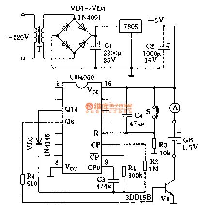 Common battery charger circuit