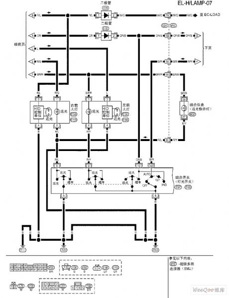 TEANA A33-EL Headlamp(Xenon) Circuit Two