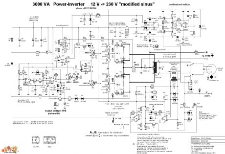 3000VA Inverter Power Circuit