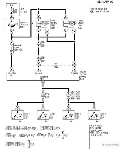 TEANA A33-EL Headlamp Light Control Circuit Two