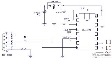 C51 Single-Chip Microcomputer Serial  Communication Hardware Circuit