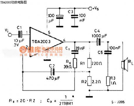 TDA2003 Power Amplifier Circuit