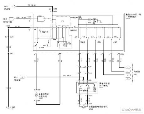 Maverick 2005 electric windows circuit Figure 1