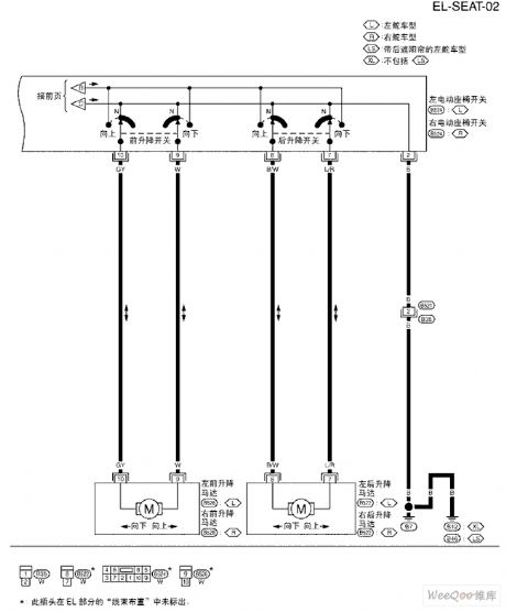 TEANA A33-EL Motor-driven Seats Schematic Diagram and Circuit Three