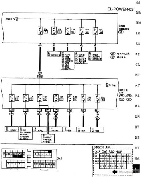 Nissan A32-EL Power Supply Circuit (4)