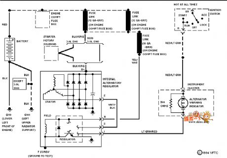 Mazda 94TAURUS airbag circuit diagram