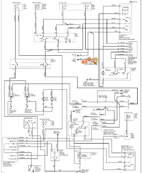 Mazda 94TAURUS(with DRL)automatic light circuit diagram