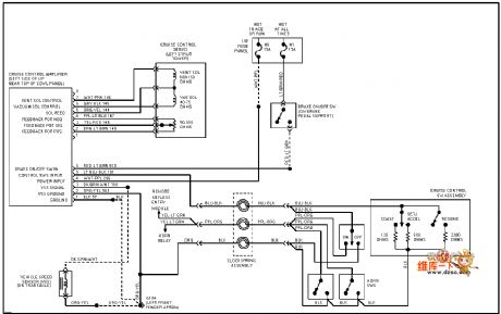 Mazda 95TAURUS(3.8L) cruise control circuit diagram