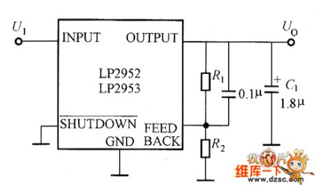 Adjustable voltage transmitting circuit