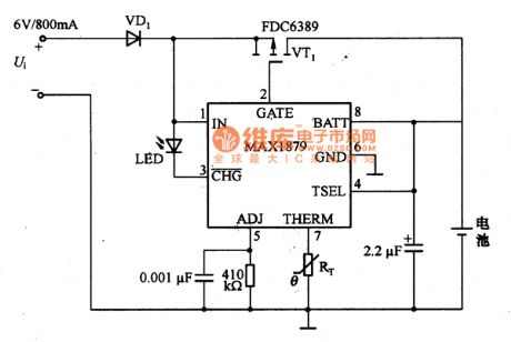 Charging Circuit of MAX1879
