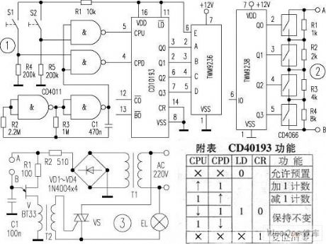 Wireless remote control add, subtract resistor network circuit