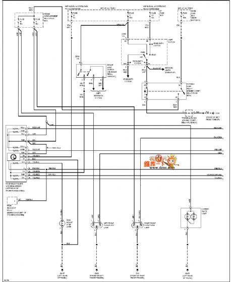 96 VOLVO 960 external lamp circuit diagram(station wagon)