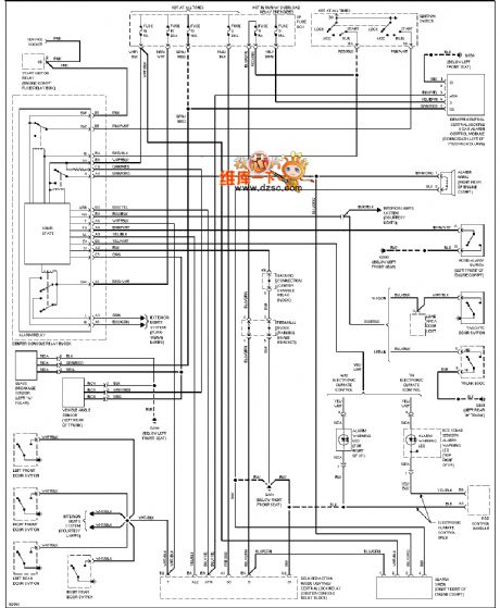 96 VOLVO alarm system Ⅱ circuit diagram
