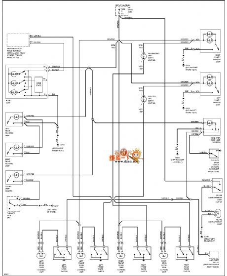 96 VOLVO 960 CTSY Courtesy circuit diagram