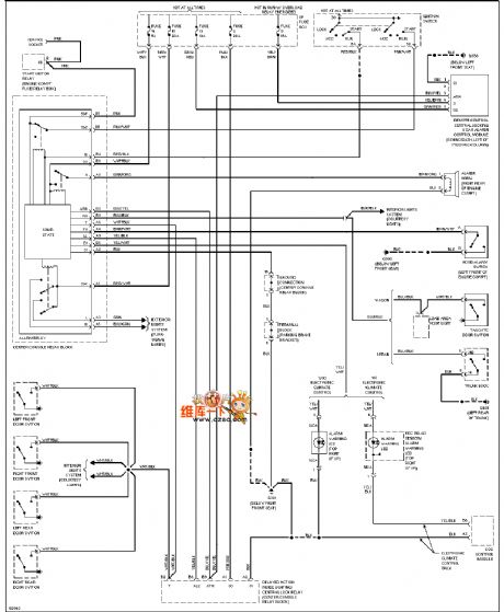 96 VOLVO 960 guard against theft line diagram