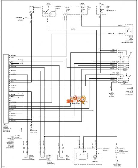 96 VOLVO 960 ABS circuit diagram