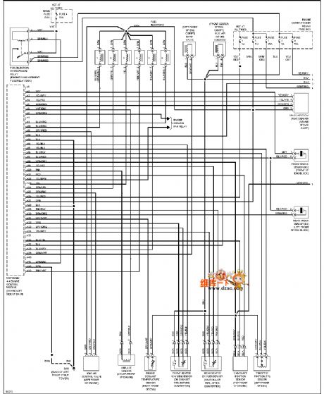 96 VOLVO motor performance circuit diagram(2.9L)