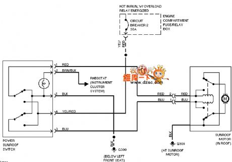 96 VOLVO electric ceiling circuit diagram
