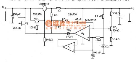 The Output Circuit-32V Linear Regulating Circuit
