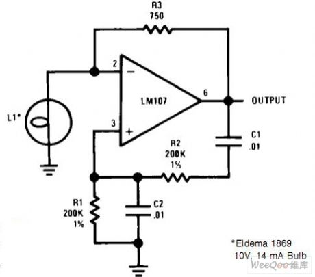 Vienna bridge sinusoidal oscillator circuit