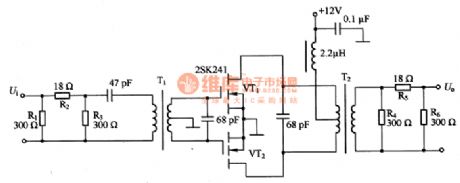 The tune circuit composed of MOSFET and inductance coils