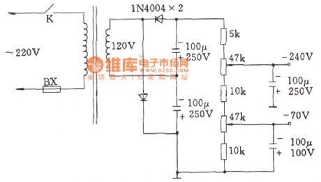 OTL Negative Gate Voltage Doubler Rectifier Circuit (For Tube Amp)
