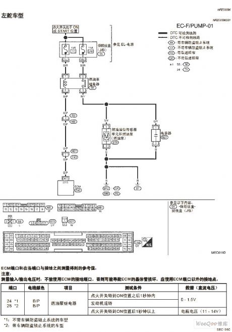 Altima A33-EC fuel pump circuit