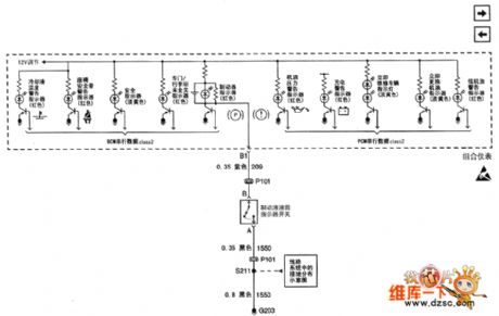 The dashboard circuit of Buick-Regal (4)