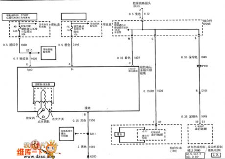 The burglarproof alarm circuit of Buick-Regal