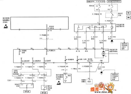 The eye lens system circuit of Buick-Regal