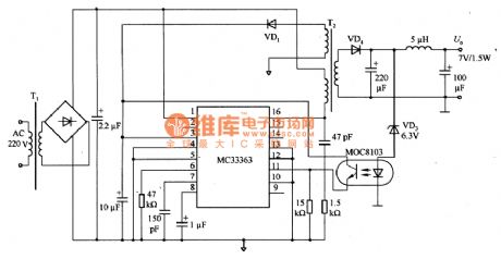 Regulated Voltage  Power Supply Circuit of MC33363