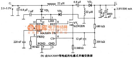 Application Circuits of LT1725 and MAX699