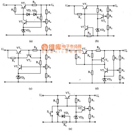 Protection Circuit of Transistor Regulating Power Supply