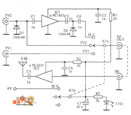 Durable Television Signal Conversion Amplification Principle Circuit