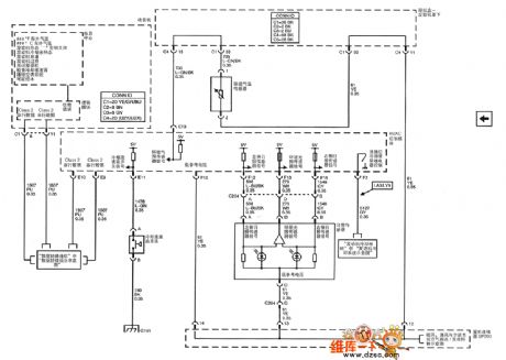 The air-conditioning system circuit of Shanghai GM Cadillac CTS(2)