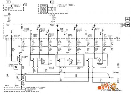 The air-conditioning system circuit of Shanghai GM Cadillac CTS(3)