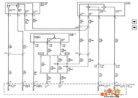 The ABS system circuit of Shanghai GM Cadillac CTS(4)