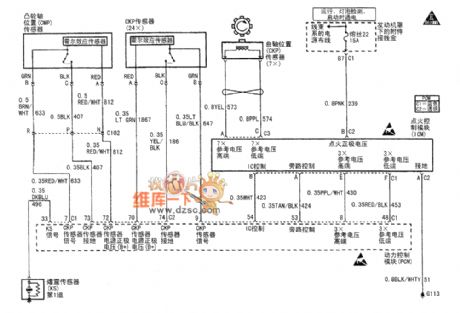 The engine CMP, OKP and IOM circuit of Shanghai GM Buick-Century (2)