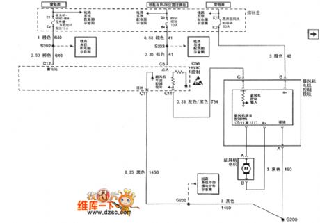 The air-conditioning system 2.0, G2.5 and GL2.5 circuit of Shanghai Buick-Regal car (1)