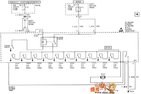 The ABS power supply, ground and EBOM/EBTOM circuit of Shanghai Buick-Regal car