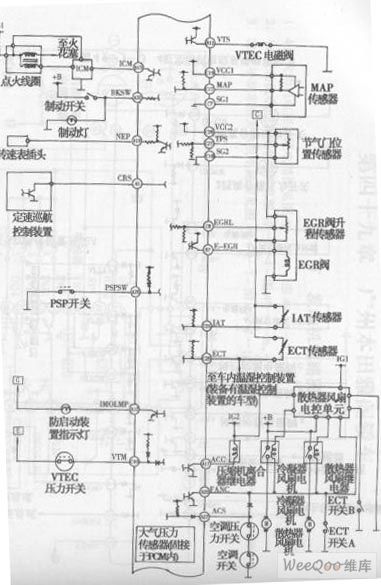 Yage Sedan V6 Engine Electronic Control System Circuit (the 2nd)