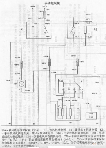 Zhonghua Car Air Conditioning System Circuit(the 2nd)