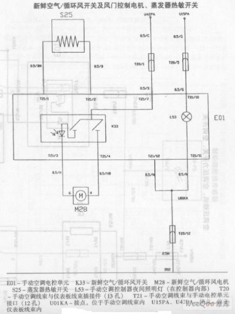 Zhonghua Car Air Conditioning System Circuit (the 3rd)