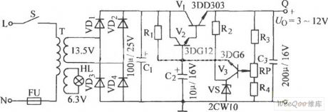 Simple Series Adjustable Regulator Circuit