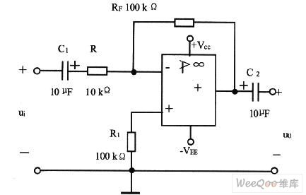 Duplicate Power Supply Reversed-Phase Input Alternating Current Amplifier Circuit