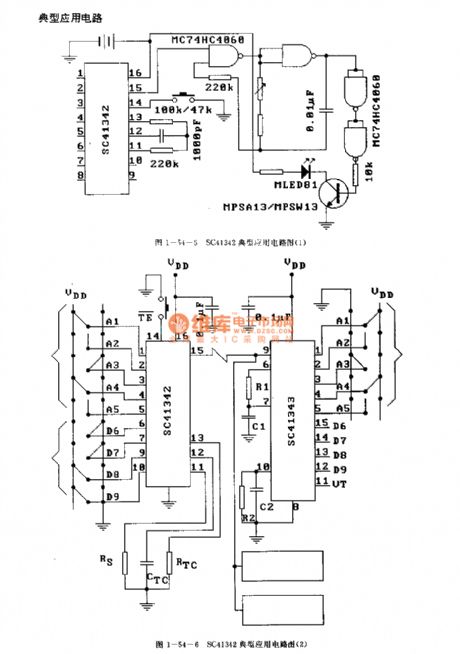 SC41342 general infrared, ultrasonic or RF remote control launch coding circuit