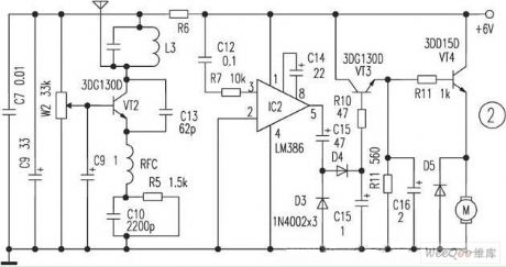 Remote control of the wireless proportion motor circuit