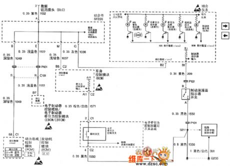 The ABS USB data, SP205, PCM, BCM, instrument part and EBCM/EBTOM circuits of Buick-Regal