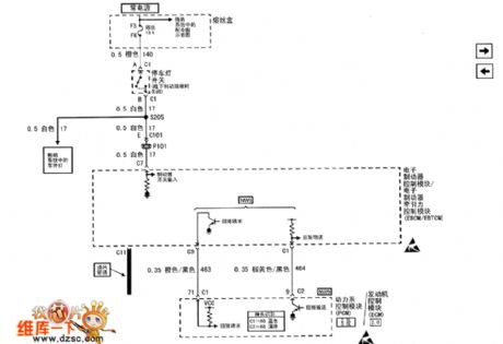 The ABS pulling over switch input and torque circuits of Buick-Regal